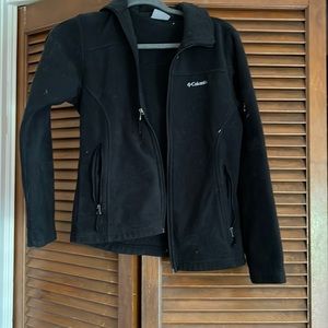 Fuzzy Columbia zip jacket